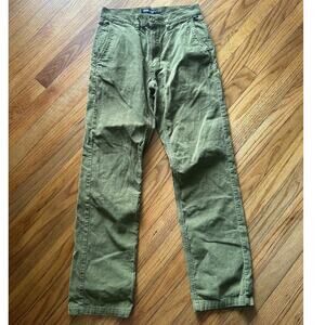 Vans Authentic Olive Green Corduroy Relaxed Pants – Size 28